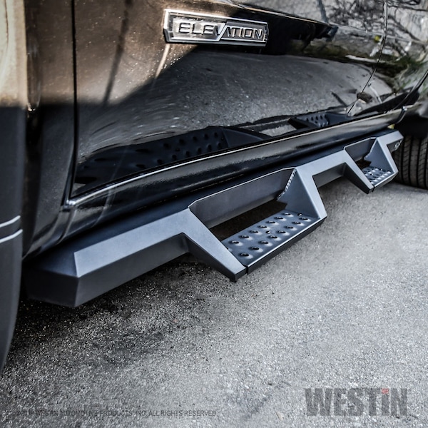 Westin Automotive 19-C SILVERADO/SIERRA 1500 DBL CAB TXT BLACK HDX DROP NERF BARS 56-14125 - main